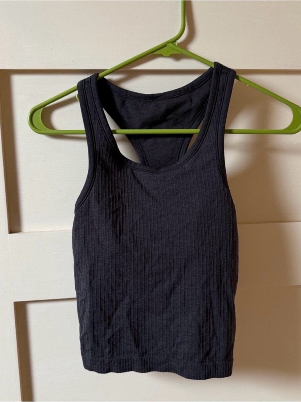lululemon athletica ebb to street Black Ribbed Racerback Tank - Women